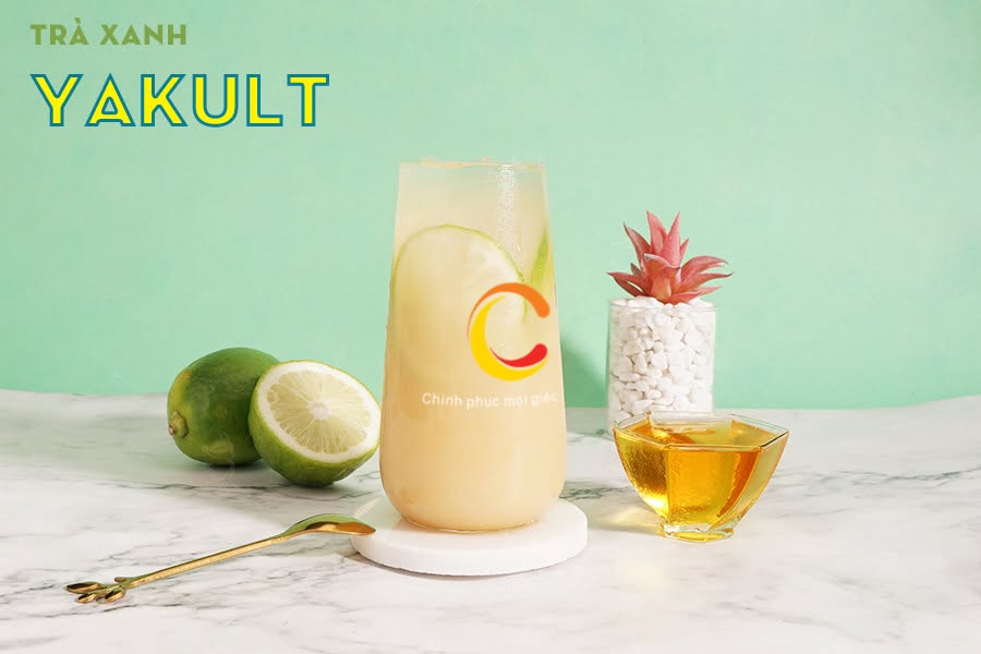 Yakult Trái Cây Lục Trà (Trà Xanh Yakult)