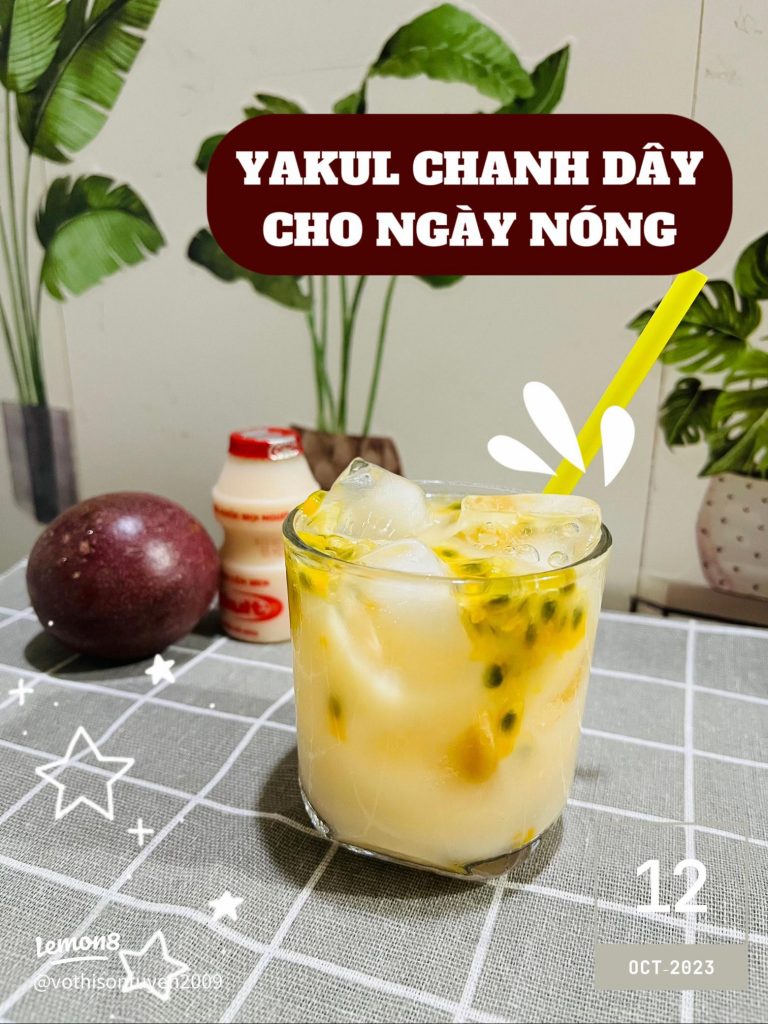 Yakult Soda Chanh Dây (Bọt Khí Giải Nhiệt)
